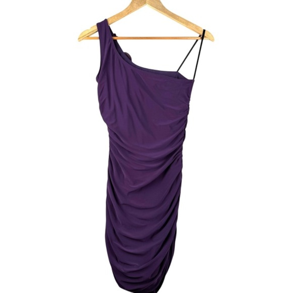 Y2K Deb Bodycon Mini Dress Juniors Size Small Clubwear Party Ruched Rosette - Picture 7 of 9